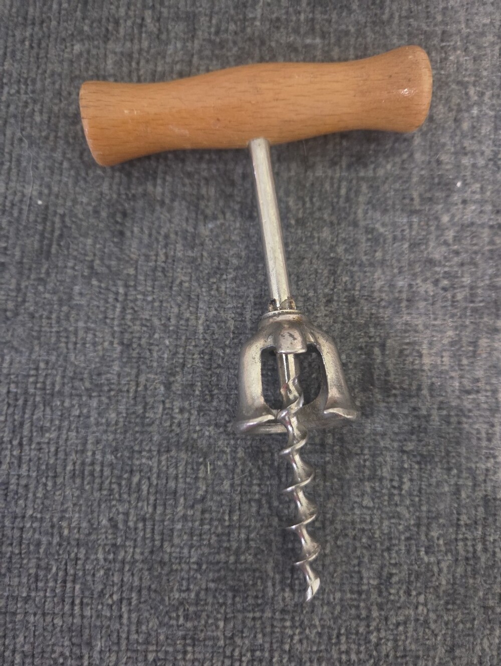 Classic Wooden-Handle Corkscrew - Brown